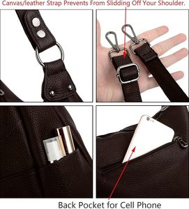 Bolso Tote de Cuero Vacuno Genuino Personalizado OEM, Bolso de Mano al por Mayor, Elegante y Moderno, Bolso de Hombro para Mujer - Product Image 5