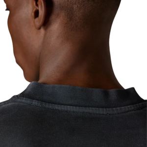 Men Washed <b>Black</b> <b>Long</b> Sleeve <b>T</b> <b>Shirt</b> Crew Neck Cotton Casual Streetwear Fashion Top Soft Vintage Finish - Product Image 4