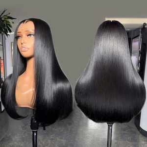 Cabello Virgen Vietnamita Liso Natural con Cutícula Alineada, Pre-Desplumado, Sin Pegamento, HD para Peluca, Súper Doble Trama 180%-300% - Product Image 1
