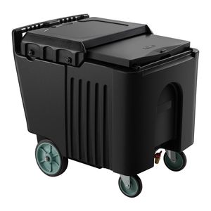 Attrezzatura di Refrigerazione per Cucine Commerciali, Carrello Portaghiaccio Portatile da 125 Libbre, 4 Ruote, 31,5 X 22,8 X 29 Pollici, Contenitore Isolato per Ghiaccio - Product Image 1