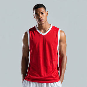 เสื้อกล้ามออกกำลังกายผู้ชาย ทรงเข้ารูป น้ำหนักเบา คอวี เหมาะสำหรับวิ่งและออกกำลังกาย - Product Image 6