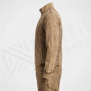 Men's Sustainable Sportswear Acid Wash Jogger Sun Faded Distress Fitness Exercise <b>Sets</b> Hooded <b>Embroidery</b> Jogging Winter - Product Image 3