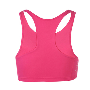 Women's Racerback Sports Bra Solid Color Breathable <b>Mesh</b> Contrast Binding Medium Support Yoga Workout <b>Top</b> - Product Image 5