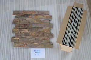 Vente flash : Panneaux en pierre d'ardoise 100 % naturelle pour extérieur, blocs de pierre d'Inde pour revêtement mural, certifiés CE, garantie 5 ans et plus - Product Image 5