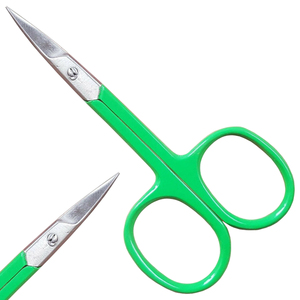 Tijeras para Recortar Uñas de Acero Inoxidable al por Mayor, con Punta Afilada y Hoja Recta, Logotipo Personalizado, Tijeras Duraderas para Cortar el Vello de la Nariz, OEM - Product Image 1
