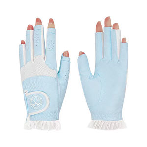 Gants de golf sans doigts pour femmes Cabretta - Cuir véritable antidérapant avec sangle de poignet réglable pour une utilisation en extérieur (XL) - Product Image 3