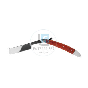 Best Selling Customized Own Design Stainless Steel Blades Wood Handle <b>Straight</b> Shaving <b>Razors</b> Professional Quality - Product Image 2