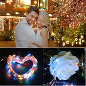 Guirnaldas de Luces LED con Cable de Cobre, Resistentes al Agua IP65, 100 LED, Lámparas Solares Decorativas para Bodas, Fiestas y Festivales, Luces de Exterior - Product Image 6