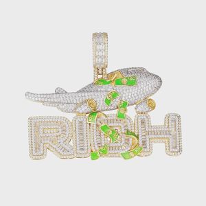 Custom Iced Out Plain Latter <b>Pendant</b> Hip Hop <b>Pendant</b> 925 <b>Silver</b> VVS Moissanite <b>Pendant</b> Two Tone <b>Pendant</b> <b>Initial</b> Latter <b>Pendant</b> - Product Image 2