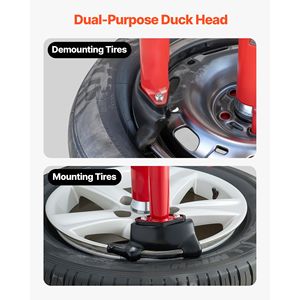 Kit d'adaptateur de tête de canard pour démonte-pneus manuel robuste Silver Cone, compatible avec les roues de 16 à 21 pouces, alimentation 220 V - Product Image 4