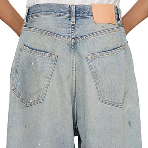 Vente en gros Nouveaux Jeans Cargo Homme Personnalisés en Toile 100% Coton Légers Décontractés Amples Surdimensionnés Délavés Style Hip Hop Vintage - Product Image 6