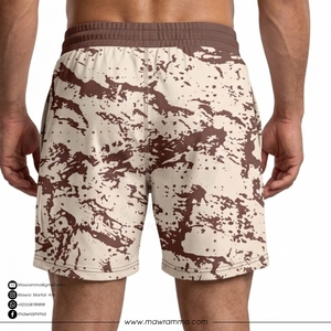 Shorts de course en jersey de coton à imprimé graphique personnalisé, unisexe, durables, pour la gym, le fitness, la musculation, les entraînements - Product Image 2