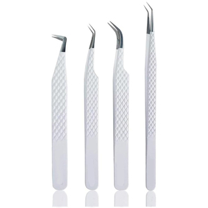 Nouvelle arrivée, pinces à cils en acier inoxydable, précision, durabilité, antistatiques, étiquette privée personnalisée, pinces à cils professionnelles - Product Image 1