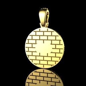 Moissanite Diamond Round Photo Frame Pendant in 14K Gold Plated Forever Memory <b>Locket</b> 925 Silver Moissanite Round Cut Diamond - Product Image 1