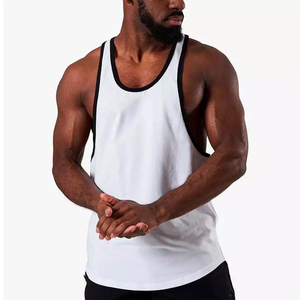 Débardeurs de sport en tissu tricoté 100 % coton respirant pour hommes – Séchage rapide, couleurs et tailles personnalisables, vente en gros - Product Image 1
