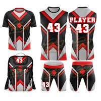 Ensemble de maillots de football 7 sur 7 personnalisés, sublimés, avec compression, et ensemble de maillots de flag football avec sweat à capuche