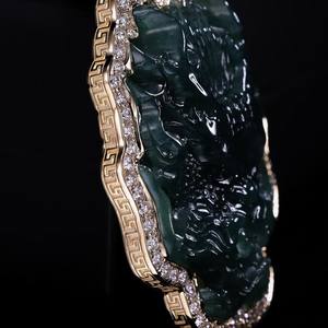 New Trendy Fashion Pass Diamond Tester Iced Out Hip Hop <b>Jewelry</b> 925 Silver VVS1 Moissanite Diamond <b>Jade</b> Jesus Religious Pendant - Product Image 5