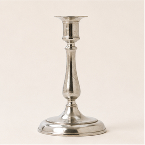 <b>Silver</b> Metal Candle Holder Modern Polished Aluminum Taper <b>Candlestick</b> for Wedding Table Centerpiece and Elegant Home Living Room - Product Image 3