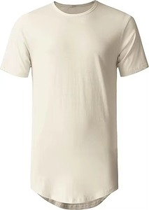 เสื้อยืดไซส์ใหญ่พิเศษสำหรับผู้ชายรูปร่างใหญ่  แบบเรียบ  ผ้าแคนวาส 100% คอตตอน แขนสั้น - Product Image 4