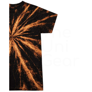 Camiseta de Manga Corta con Cuello Redondo y Estampado Tie-Dye para Hombre, Tejido de Punto Informal con Patrón - Product Image 3