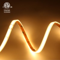 Tira de LED Flexible de Alto Voltaje 220V, 3000K Blanco Cálido, 480LEDs/m, IP67, CRI90, Sin Puntos, Impermeable, Cuerpo de Cobre, COB