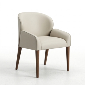 Chaise de salle à manger moderne en similicuir rembourrée en polyester pour la maison, la salle à manger, l'hôtel/villa/appartement, modèle CHA77 - Product Image 2