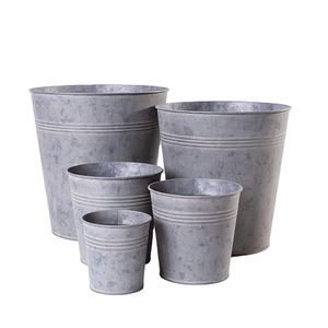 Calidad de exportación, hecho a mano, respetuoso con el medio ambiente, forma de maceta de flores de Metal galvanizado para el hogar, balcón, Patio, decoración de jardín, Vintage clásico - Product Image 1