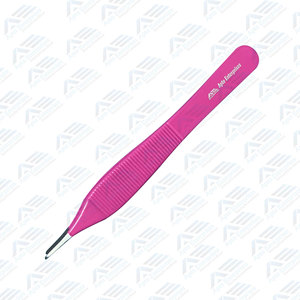 Surgical Tool with Plastic Clamp and Serrated <b>Clip</b> for Dressing Stainless Steel Tissue Forceps Manual Power - Product Image 5