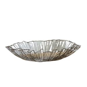 Metal redondo con curvas de alta calidad decoración del hogar Frutero de mimbre superventas frutero negro mate - Product Image 1