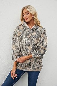 Sudadera con Capucha de Otoño con Estampado de Camuflaje Realtree, Sudadera con Capucha de Moda Urbana, Estilo Táctico con Hombros Caídos - Product Image 4