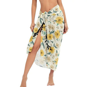 Summer Wear New Printed Beachwear Sarongs Wholesale Factory Prices Women's Sarong <b>Wrap</b> Cover Up in Bulk Quantity - Product Image 3