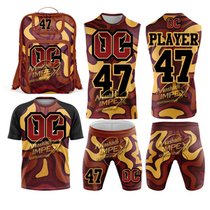 ชุดเสื้อฟุตบอลเยาวชน 7 คนต่อทีม แบบสั่งทำโลโก้ด้วยเทคนิค Sublimation ดีไซน์พิเศษ ผลิตจากโพลีเอสเตอร์ 100% ชุดยูนิฟอร์มทีม 7 คนต่อทีม - Product Image 1