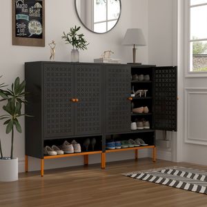 GJG HUA Shoe Rack Black Color - Product Image 1