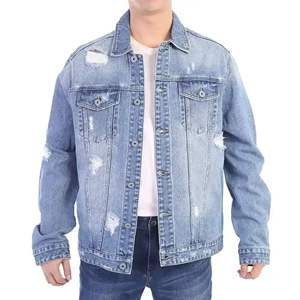 Chaqueta Varsity de Hombre, Personalizable con Logotipo, de Alta Calidad, Cierre de un Botón, Larga, 100% Algodón, Transpirable, Informal, con Diseño de Puntos, para Otoño - Product Image 3