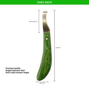Cuchillo para Pezuñas de Poliéster con Hoja Curva de Alta Calidad para Herradores, Resistente a la Corrosión, Reutilizable, Colores y Tamaños Personalizables, OEM para Caballos - Product Image 2