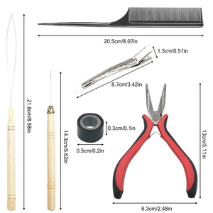 Kit professionnel avancé et écologique pour l'élimination des extensions de cheveux avec pinces en acier inoxydable spécialisées et emballage personnalisé - Product Image 5
