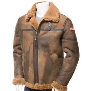 Chaqueta de Cuero Clásica para Hombre, Estilo Motero, de Piel de Oveja, Resistente al Viento y Transpirable, Chaqueta de Invierno a la Moda - Product Image 1