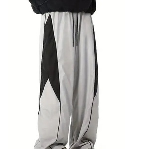 Pantalon de jogging évasé ample pour homme, style streetwear Y2K, vintage hip-hop, en Spandex/coton biologique respirant - Product Image 6