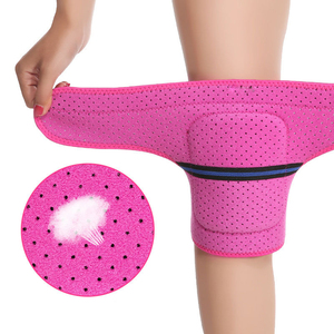 Genouillères pour femmes en néoprène rose respirant avec fermeture auto-agrippante, protection pour le sport, la course à pied, le yoga, toutes saisons - Product Image 6