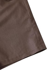 Shorts en similicuir personnalisés pour femmes, taille élastique, en cuir latex, décontractés, service OEM ODM, étiquette privée, ornés de strass - Product Image 2