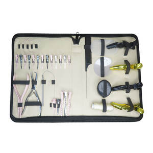 Professional Quality 100% Stainless Steel Extension Tools Kit For Salons Work Use Loop Needle & Clips With <b>Pliers</b> <b>set</b> - Product Image 6