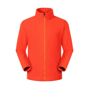Custom Eco-Friendly Unisex <b>Winter</b> <b>Fleece</b> Bomber Jacket Full-Zip Stand Collar Windproof Breathable Polyester Outerwear for - Product Image 5
