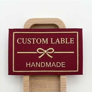 Étiquettes tissées personnalisées pour vêtements, étiquettes rectangulaires en tissu gaufré, étiquettes pour vêtements de sport, équipement de plein air, édition limitée - Product Image 3