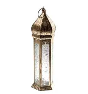 Black metal lantern trio clear glass panels ornate domed tops decorative finials warm glowing <b>candles</b> elegant traditional indoor - Product Image 4
