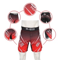 Shorts de combat Blaze Fight Wear personnalisés pour hommes, durables, MMA/BJJ, légers, pour grappling, entraînement sans kimono, sublimation par transfert