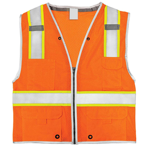 Veste de travail réfléchissante haute visibilité en polyester, vêtements de travail pour la construction, veste de sécurité avec poches, logo personnalisé - Product Image 3