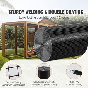 Hardware Cloth 24 X 100 Chicken <b>Wire</b> Fence Roll 19 Gauge Galvanized <b>Wire</b> <b>Mesh</b> with Vinyl Coating <b>Garden</b> Netting - Product Image 2