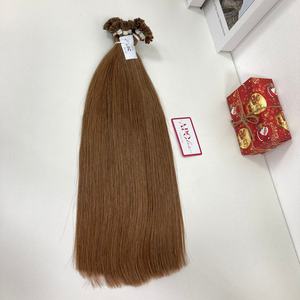 Vente en gros de 20 pouces Vtip Prebond # 3Q Blonde Droite Vague Naturelle 100% Vietnamien Remy Extensions de Cheveux Vierges Humains - Product Image 5