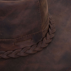 Chapeau Fedora en feutre à large bord, design personnalisé, unisexe, pour l'équitation, en daim, protection solaire extérieure, vente chaude, couleur et logo personnalisables - Product Image 5