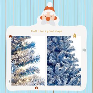 Albero di Natale Artificiale Pre-Illuminato da 180 cm con Rami Pieghevoli, Effetto Neve, 750 Punte di Rami, Decorazione Natalizia - Product Image 3